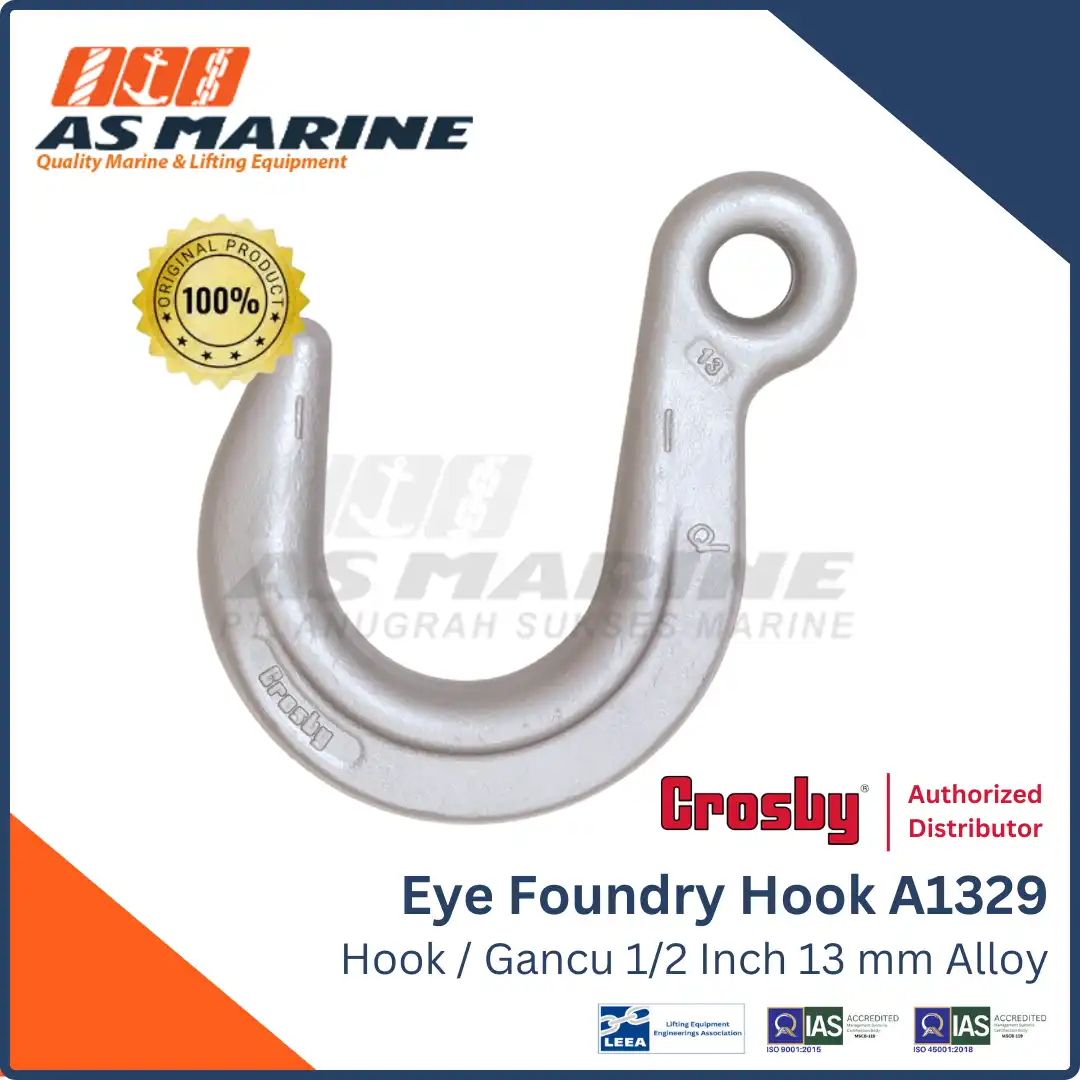 Crosby USA Eye Foundry Hook A1329 1/2 Inch